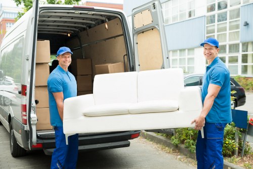 Office relocation team planning a business move in Southall