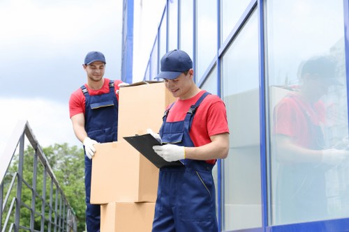 Household items being loaded for a Southall relocation