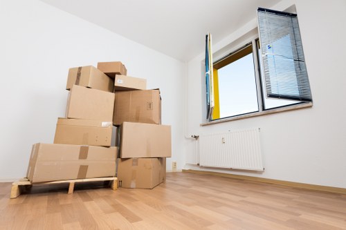 Local removals team preparing a house move in Southall