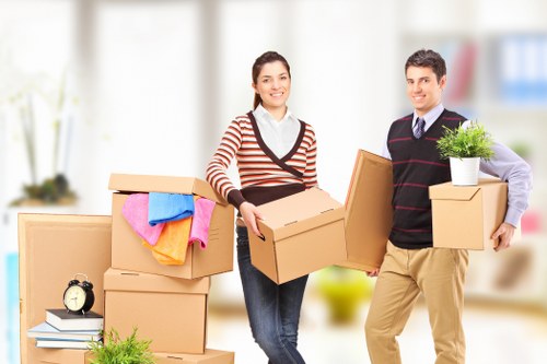 Commercial removals setup for a Southall office or shop