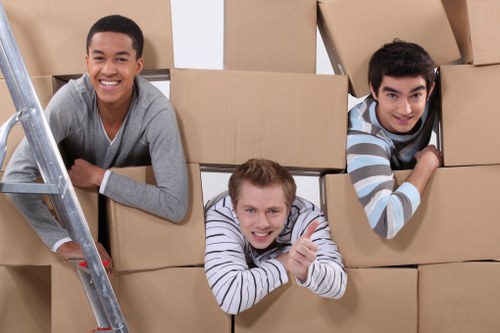 Moving van for flats and local business moves in Southall