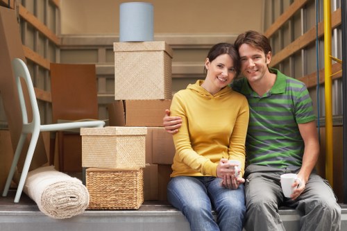 Careful loading of household items for removals in Southall