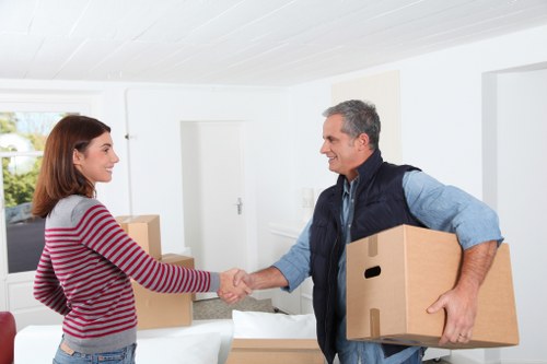 Commercial moving service in Southall transporting office equipment